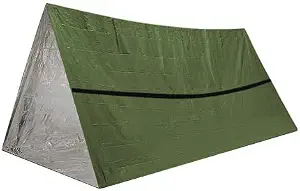 2-Person Waterproof Emergency Survival Tube Tent with SOS Whistle