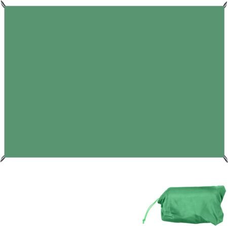 Green Ultralight Waterproof Tent Footprint Tarp with Carry Bag