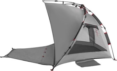 3-4 Person Pop-Up Beach Sun Shelter with Extended Floor