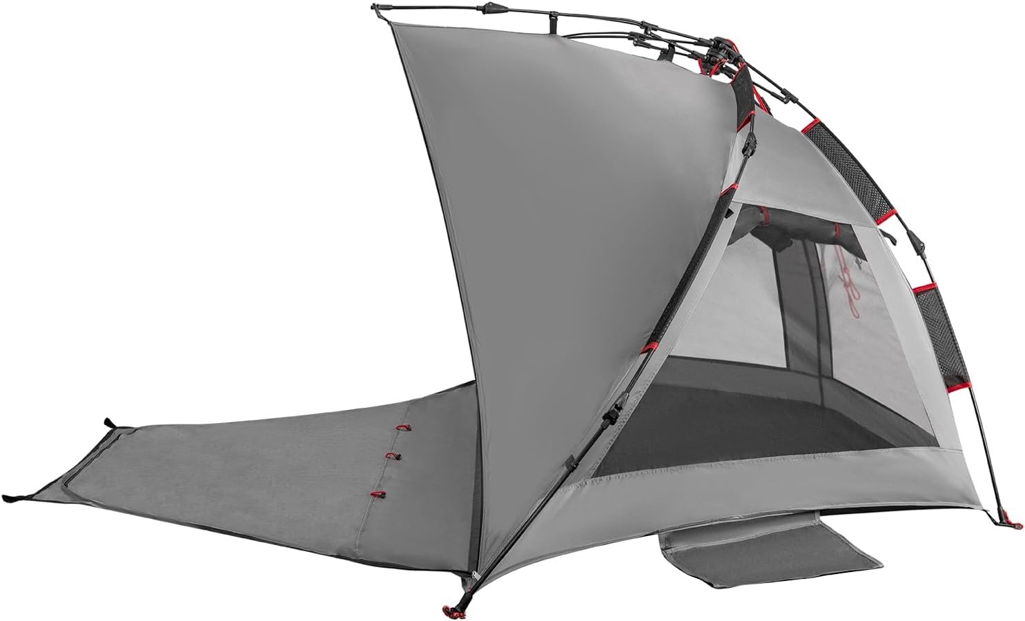 3-4 Person Pop-Up Beach Sun Shelter with Extended Floor