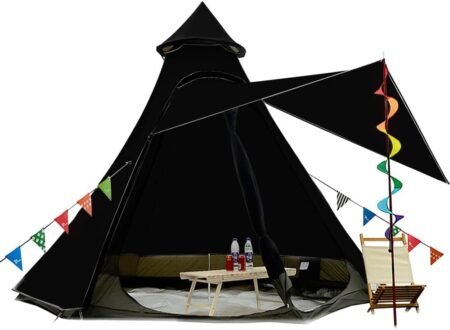 5-6 Person 4-Season Double Layer Dome Tent Waterproof Anti-UV