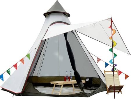 5-6 Person 4-Season Double Layer Dome Tent Waterproof Anti-UV