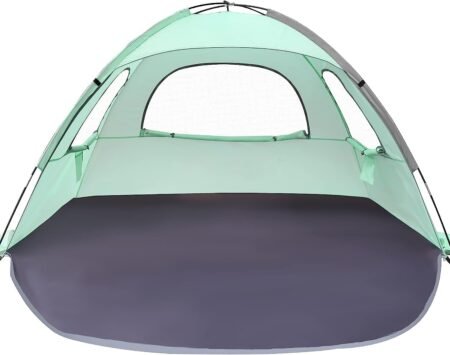 Portable Anti-UV Beach Tent for 3-8 Person with Mesh Windows